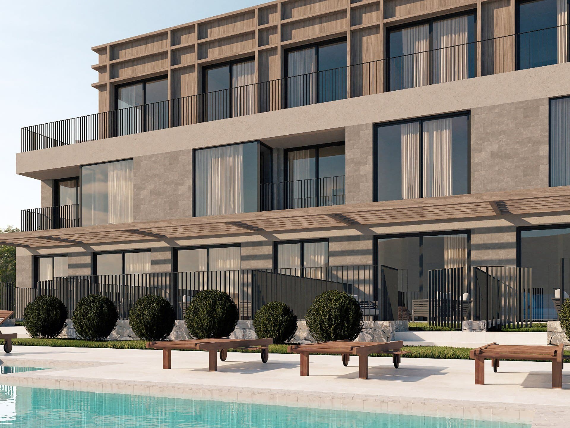 Kotor – Dobrota'da Körfez Manzaralı, Havuzlu Yeni Proje: Stüdyo, 1+1 ve 2+1 Daireler — 2