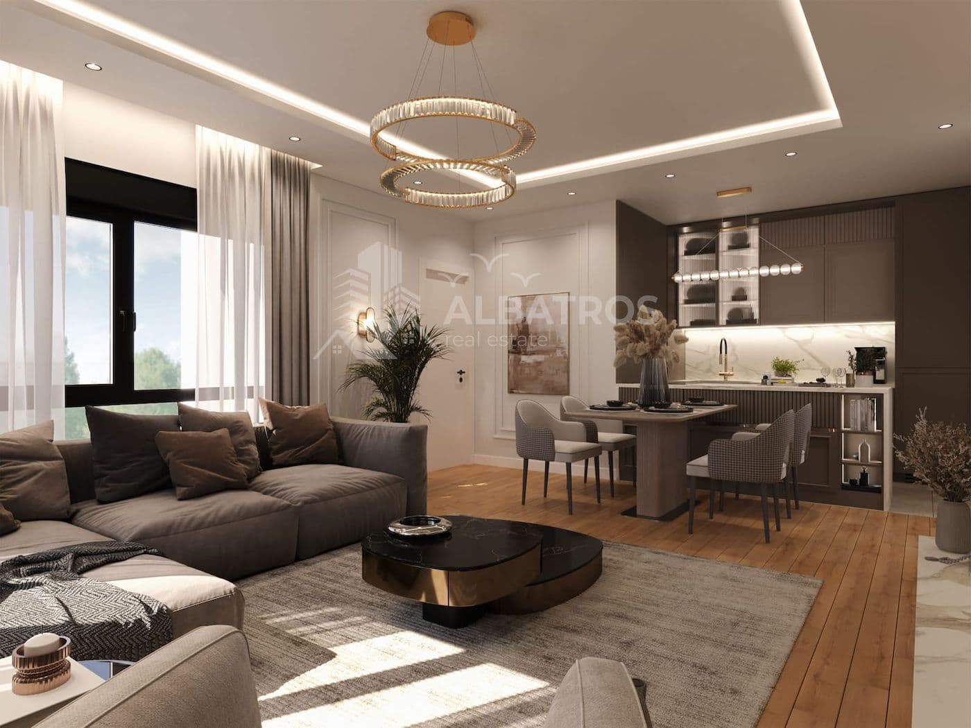 Bar Merkezinde Yeni Binada 95 m² 1+1 Daire - Görsel 1