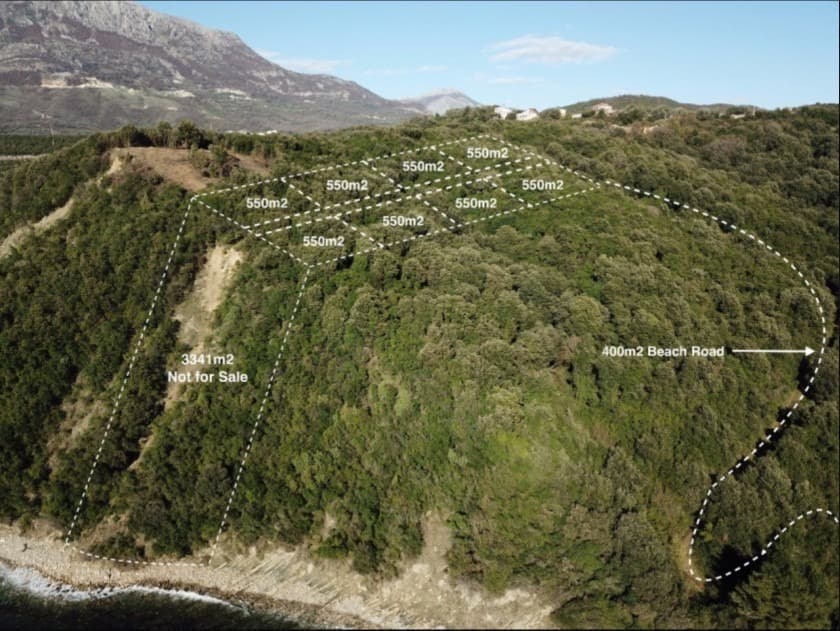 Bar, Komina'da Satılık 550 m² İmarlı Arsa - Görsel 2