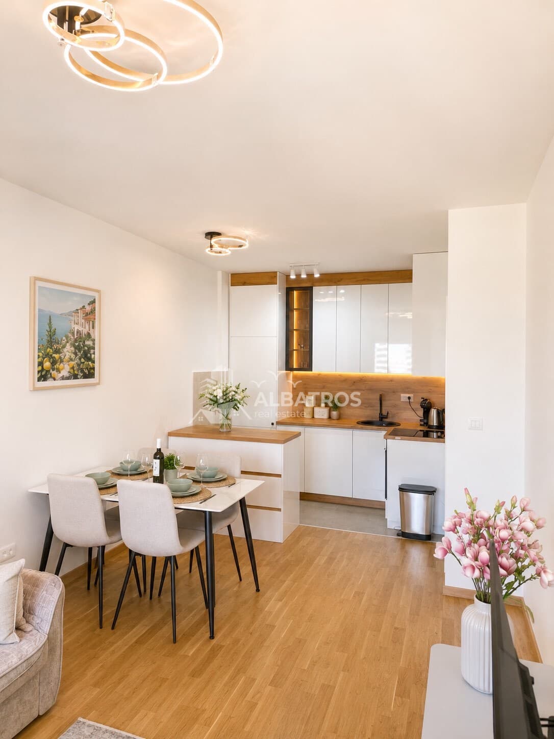 Луксузан једнособан стан 43 m² с терасом и гаражом, Илино, Бар - Slika 2