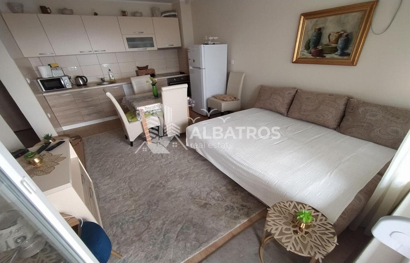 Наместен стан со една спална соба 40 м² со поглед на море, Добра Вода, Бар — 2