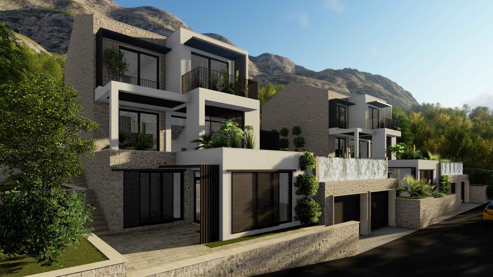 فلل للبيع في بودفا، بليزيكوتشي، 423 م2، مسبح