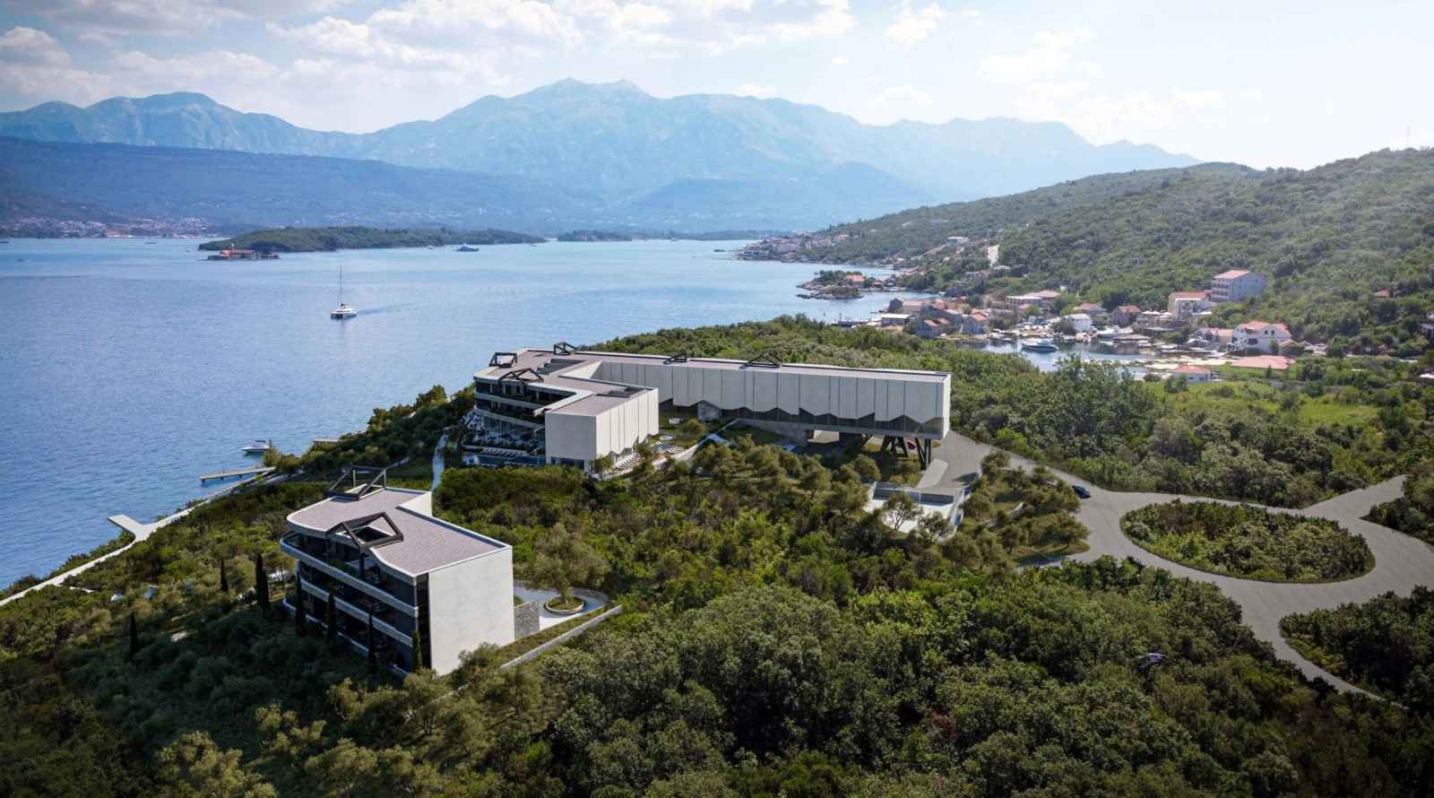Krašići, Tivat'ta 5 Yıldızlı Otel Projesi ile Denize Sıfır Arsa — 15,995 m² - Görsel 2