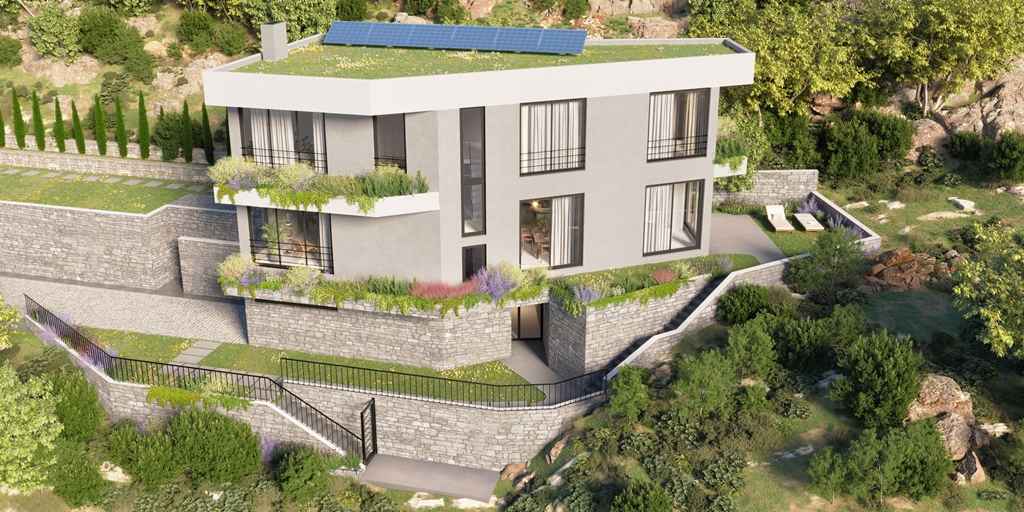 Villa mit Meer- und Porto Montenegro-Blick in Tivat — 2