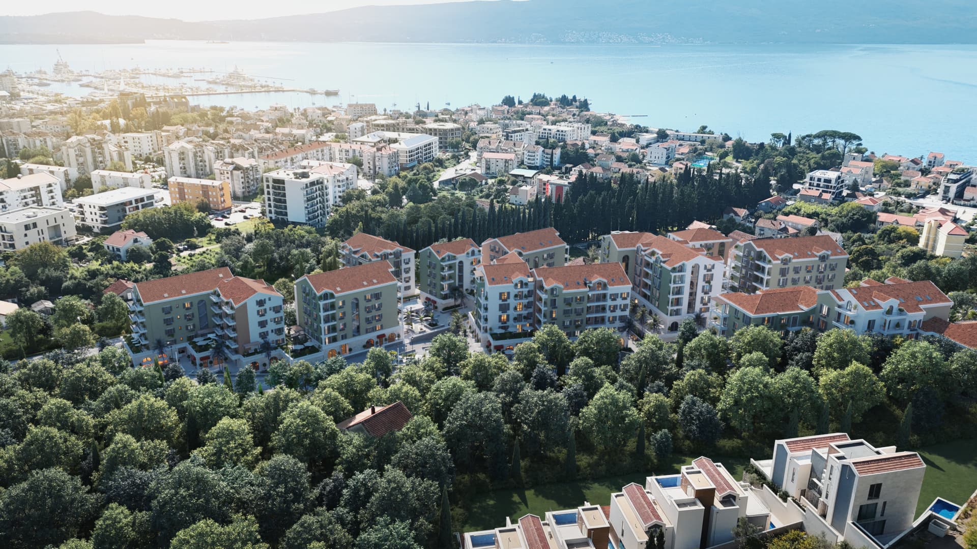 Nowe mieszkania w Donja Lastva, Tivat, z widokiem na morze i miasto - Zdjęcie 20