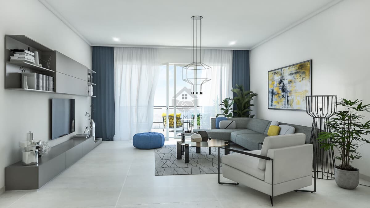 Tivat'ta Deniz Manzaralı Lüks 94m2'lik 1+1 Daire, Luštica Bay
