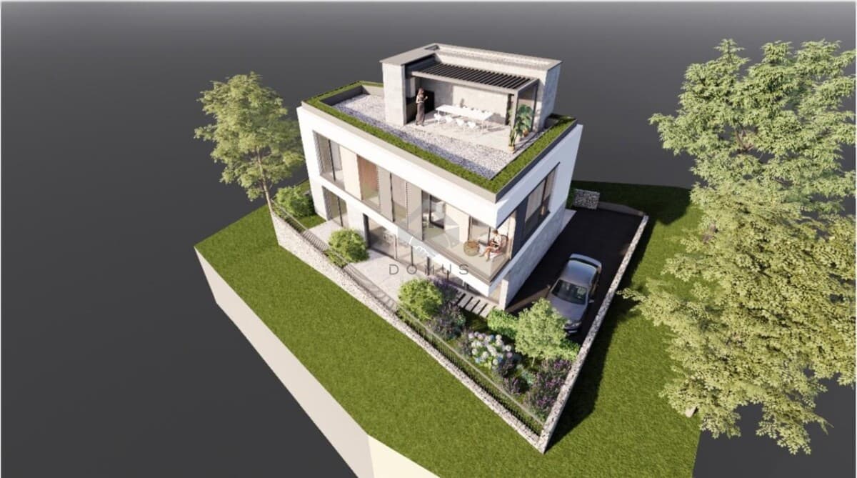 Grundstück 250 m² mit einem Villenprojekt von 147 m², Mažina, Tivat