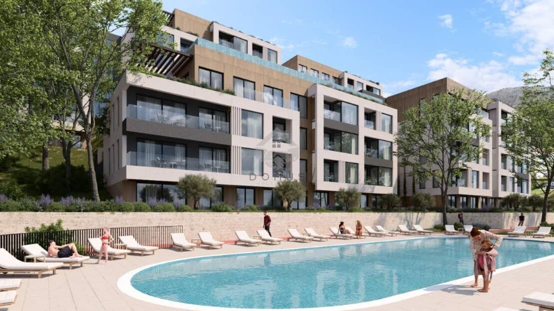 Kawalerka 27 m² z widokiem na morze i garażem, Mrčevac, Tivat - Zdjęcie 4