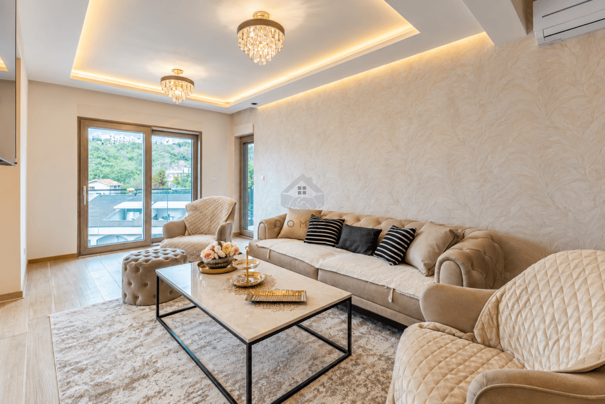 Furnished 100 m² 2-bedroom apartment for rent, Pržno, Budva