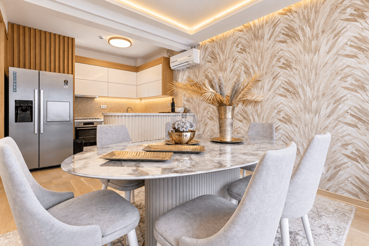 Furnished 100 m² 2-bedroom apartment for rent, Pržno, Budva — 2
