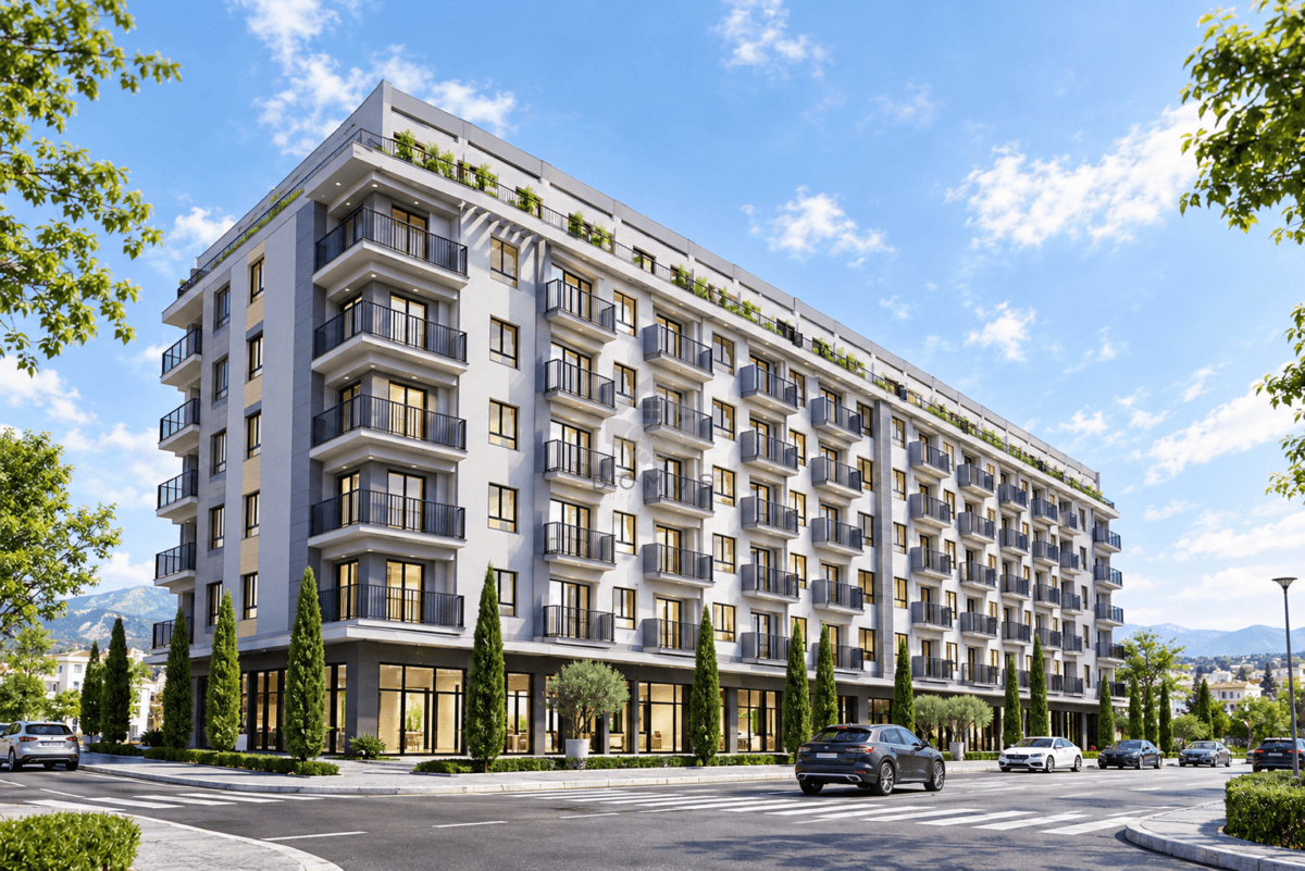 Podgorica, Zagorič'te Satılık İnşaat Halindeki 47 m² 1+1 Daire — 2