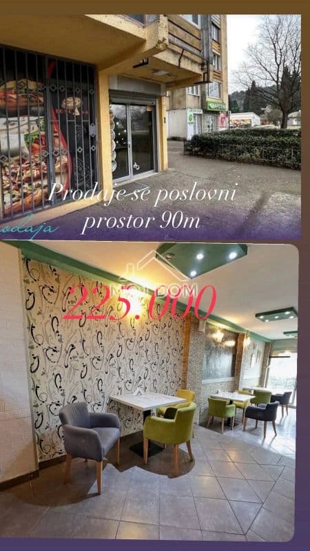 Lokal użytkowy 90 m² na dwóch poziomach, Pobrežje, Podgorica