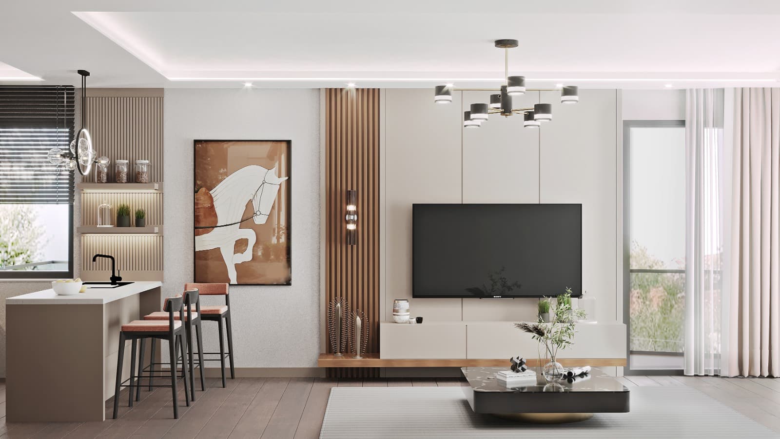 Dobrota'da Havuzlu, Yeşil Vaha ve Deniz Manzaralı Modern Konutlar - Görsel 7