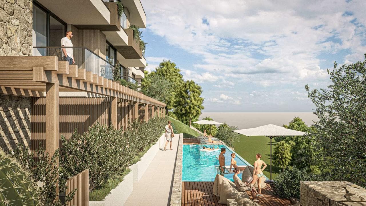 Budva'da Panoramik Deniz Manzaralı Lüks Adriyatik Residanslar - Görsel 3