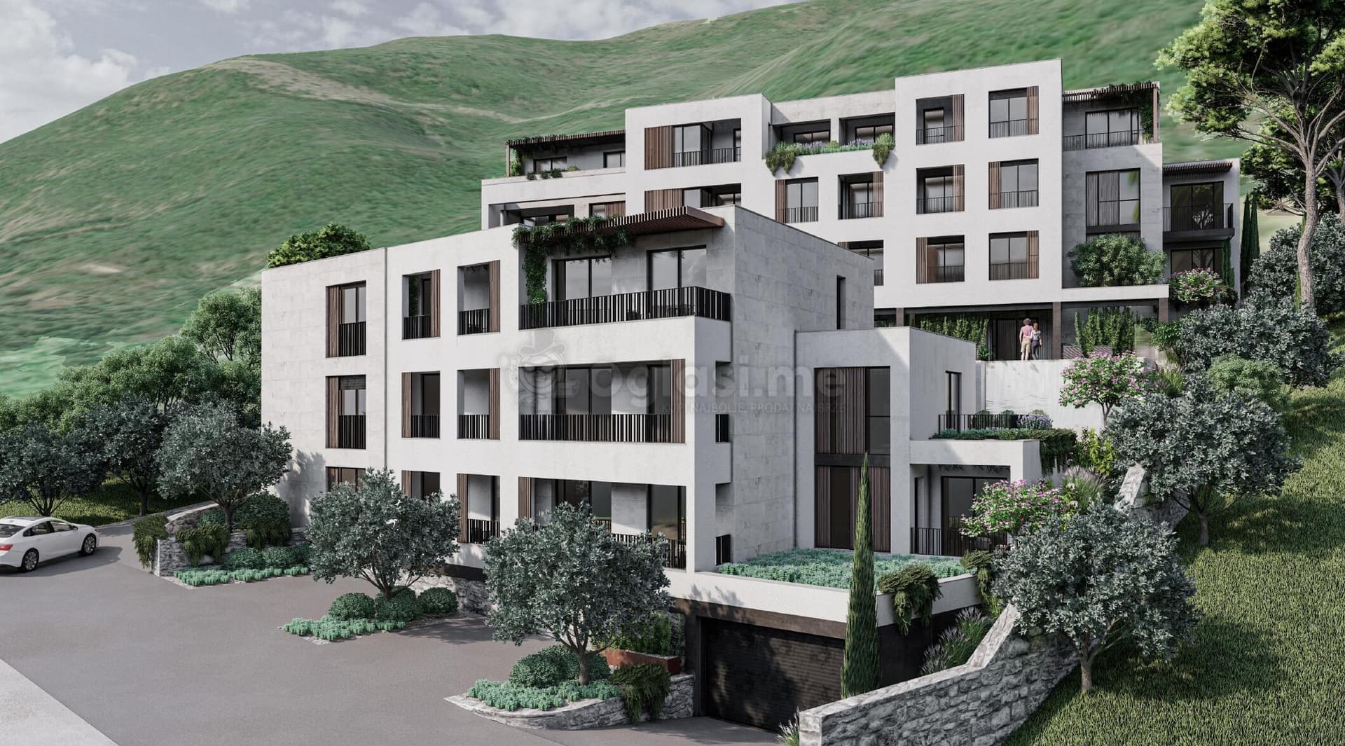 Kumbor'da Panoramik Manzaralı İmarlı Arsa Satılık — 2