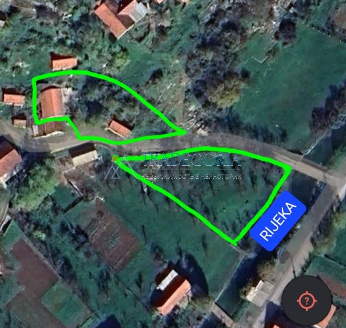 Участок 1 241 м² у реки в Милочанах (Никшич) — 2