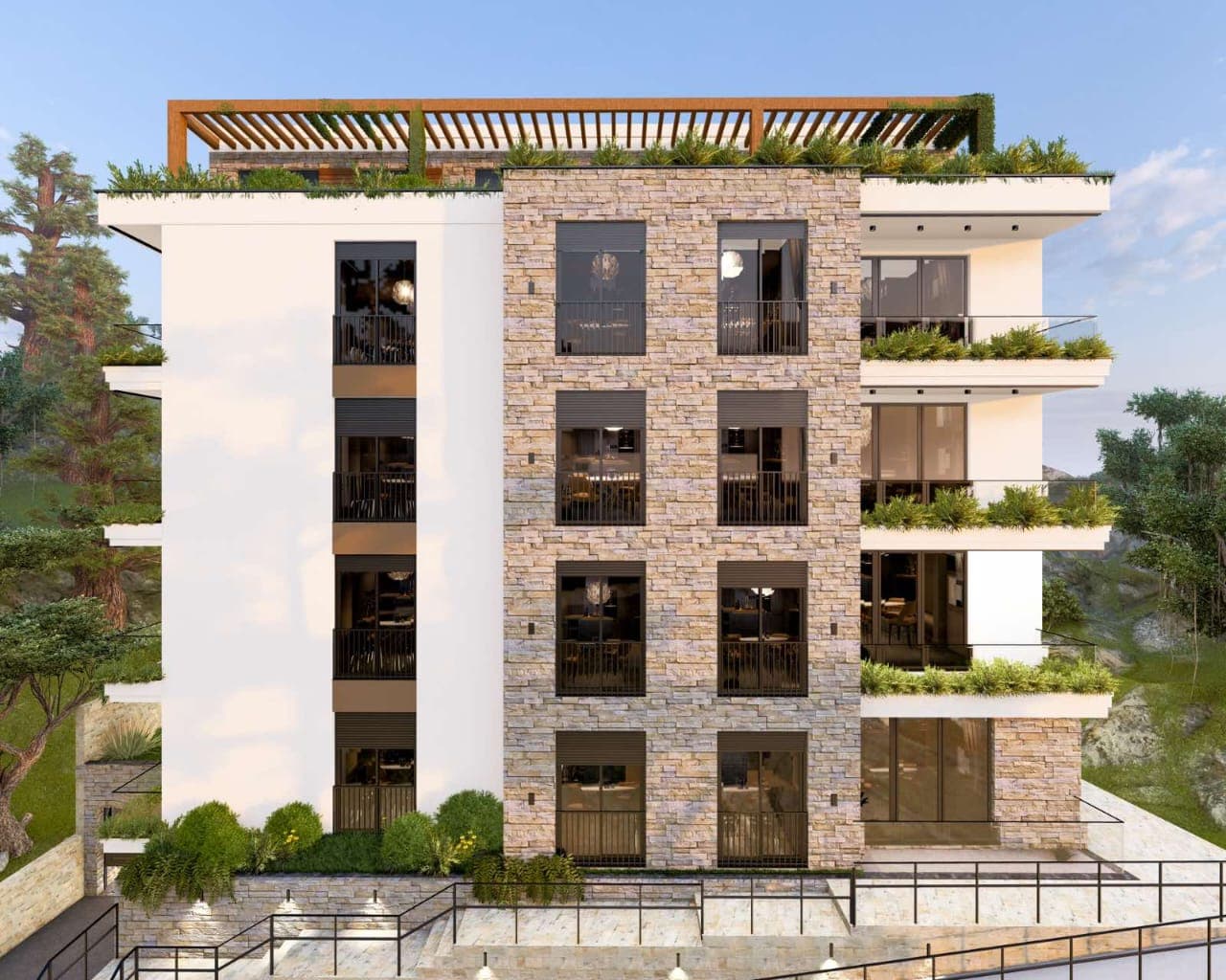 Budva – Babin Do'da Havuzlu Yeni Proje: 1+1 ve 2+1 Daireler — 2
