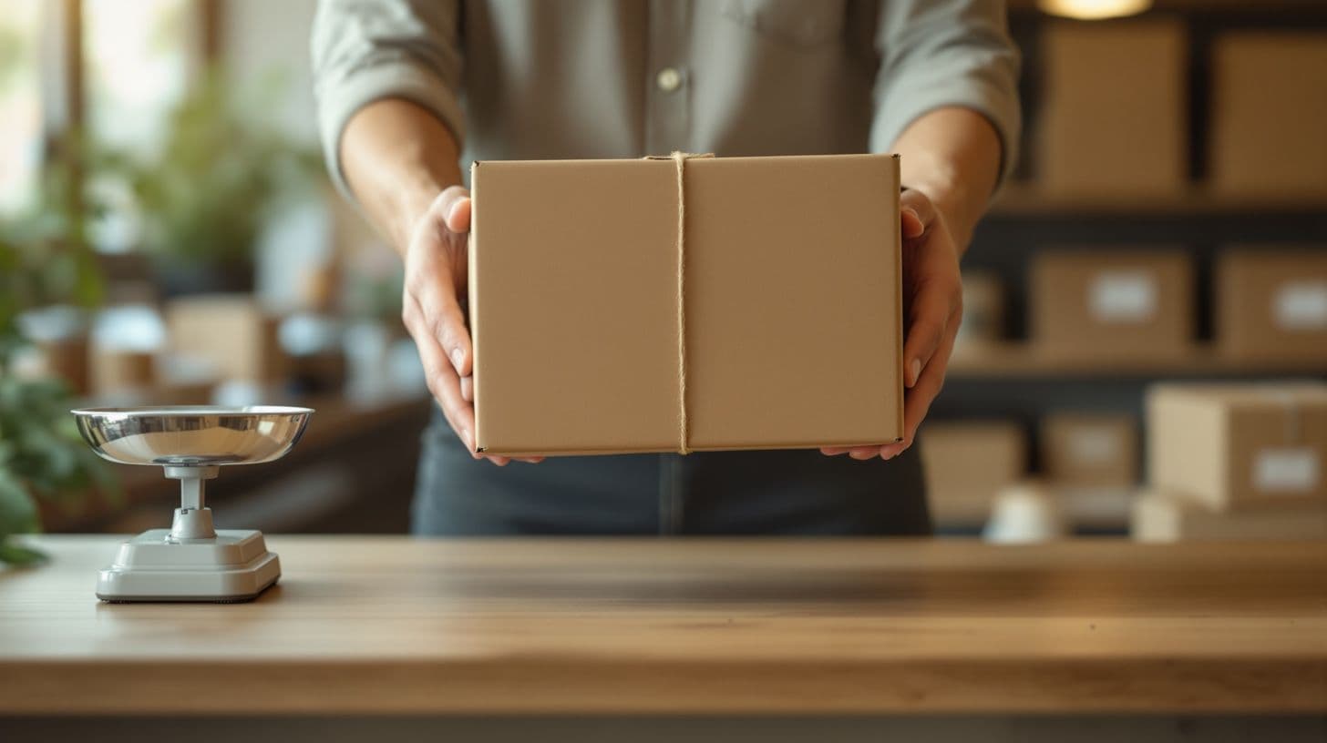 Kartonski paket se predaje preko šaltera u pošti