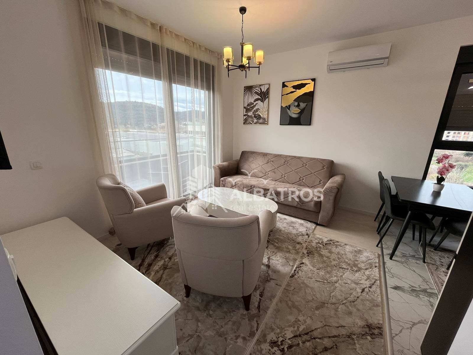 Bar, Bjelişi'de Kiralık 1+1 Daire, 43 m² — 2