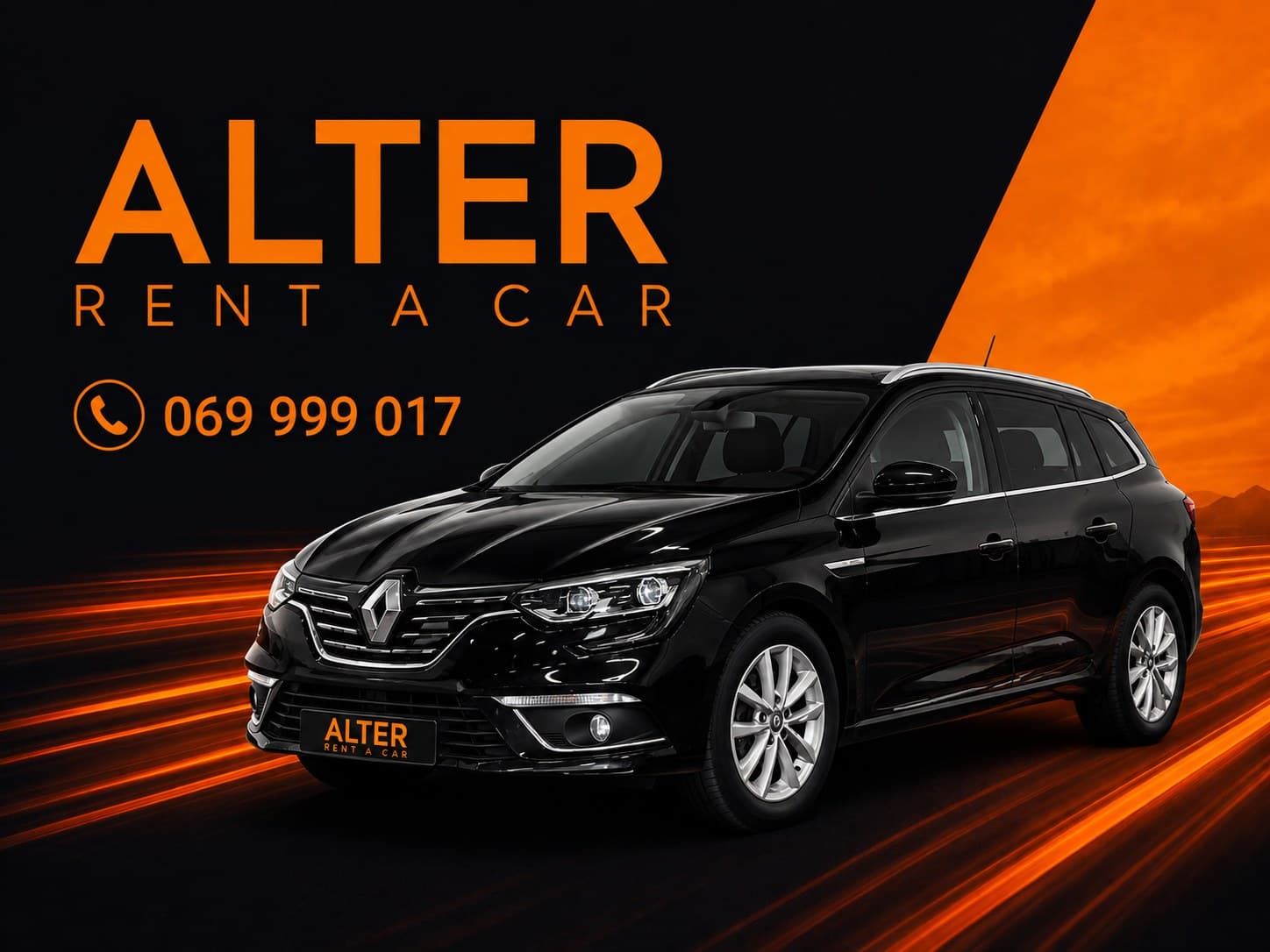 Podgorica'da Kiralık Renault Megane Estate (siyah) 2020 – dizel, otomatik