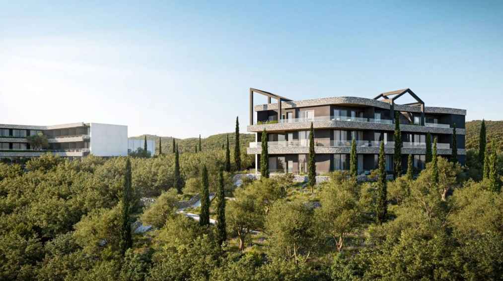 Krašići, Tivat'ta 5 Yıldızlı Otel Projesi ile Denize Sıfır Arsa — 15,995 m²