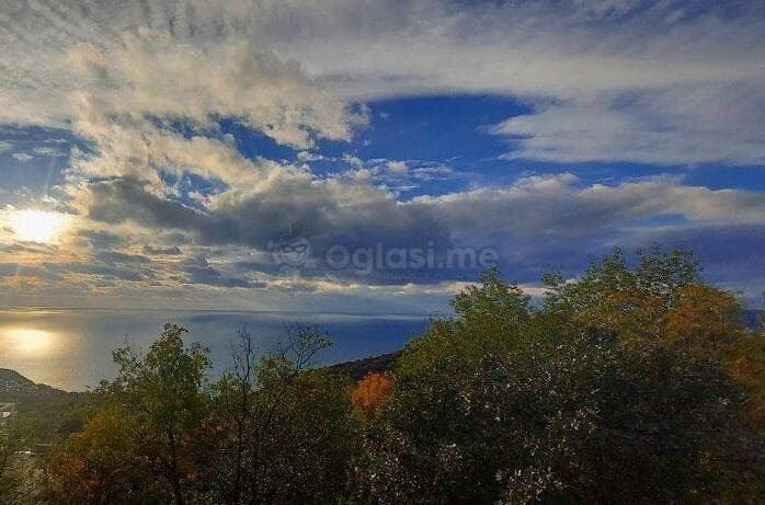 Budva'da 4 villa inşası için UTU'lu arazi satılık, panoramik deniz manzarası — 2