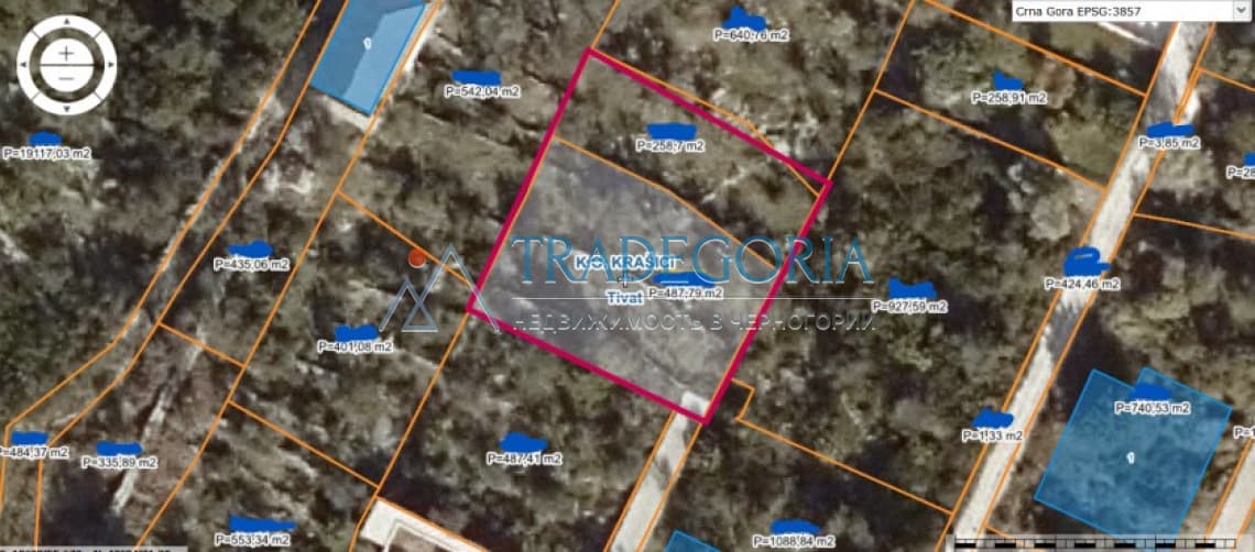 Строительный участок 747 м² в Крашићи на полуострове Луштица, Черногория — 2