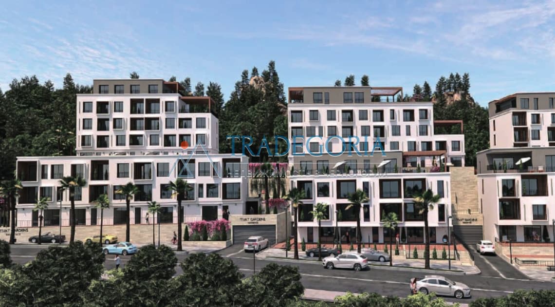 Студия от застройщика в Тивате, 600 метров до люксового курорта Porto Montenegro