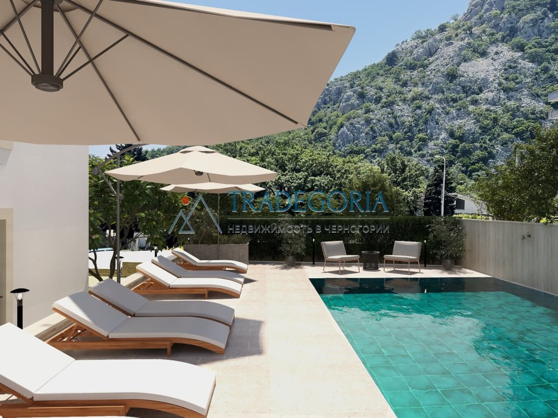 Квартира у моря в Сутоморе в комплексе с бассейном и SPA