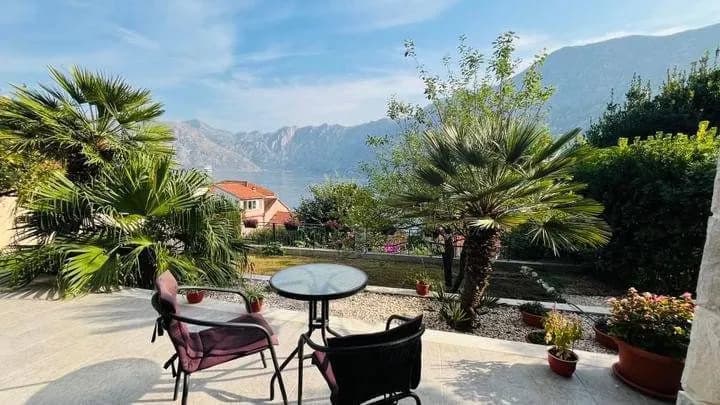 Stunning House in Prcanj with Panoramic Boka Kotor Bay Views