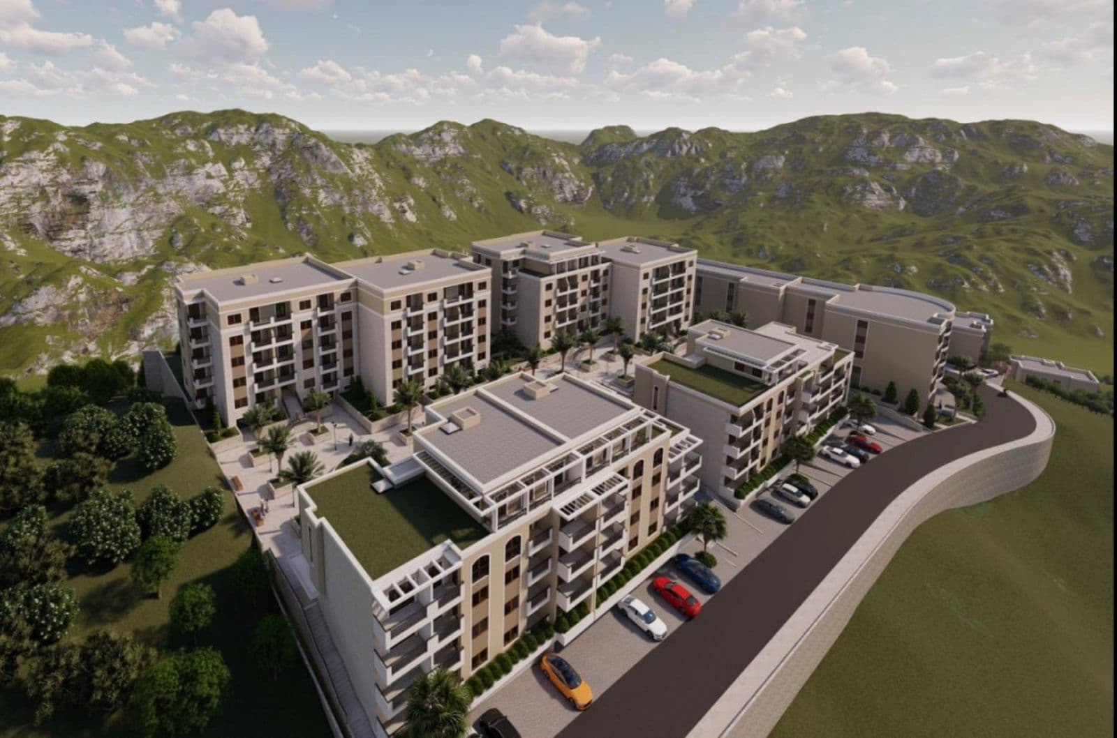 Mega Mall'da Geniş 2+1 Daire, Yeni Budva Kompleksinde