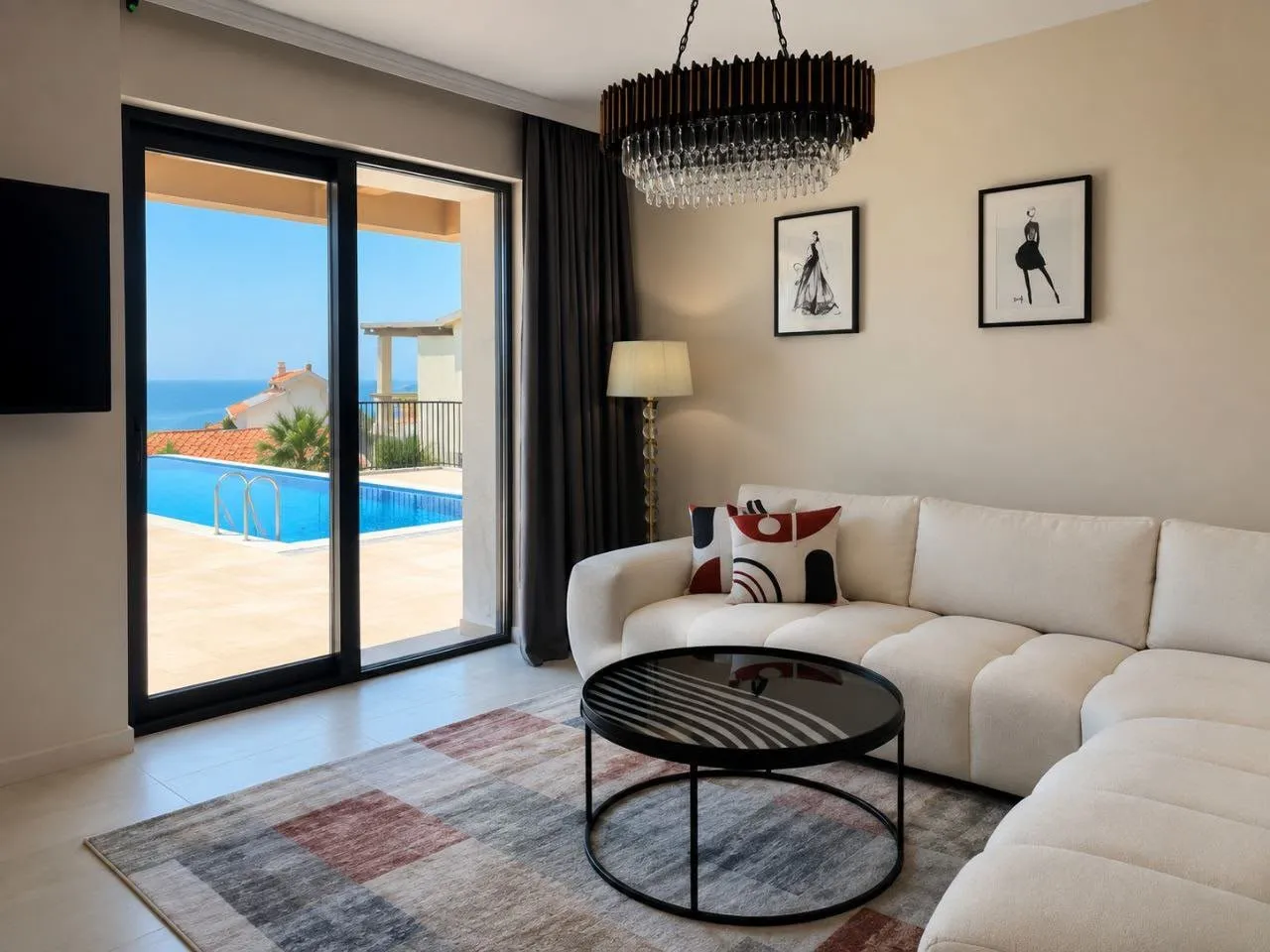 Neue moderne Villa mit Pool zur Miete in Blizikuće